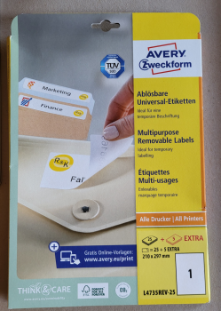 Stickerbögen von AVERY Zweckform