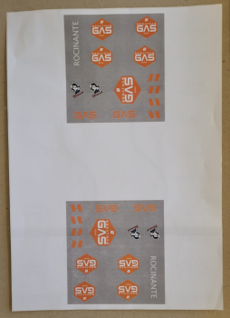 Ausgedruckte Sticker