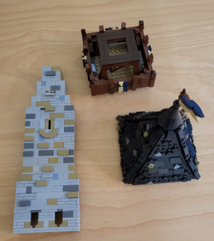 Teile des Bergfriedes