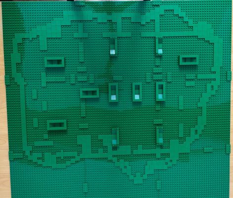 Foto Baseplates mit Aufnahmen für die Burg